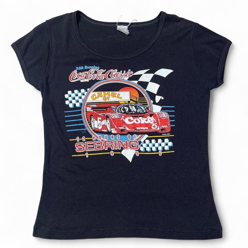 Vintage 80s “34th Running Coca Cola Classic” Sebring Raceway Tshirt